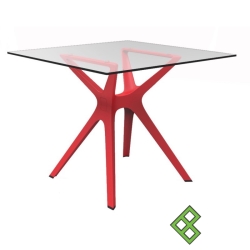 table-en-verre-trempe-a-pied-rouge-90-x-90-cm